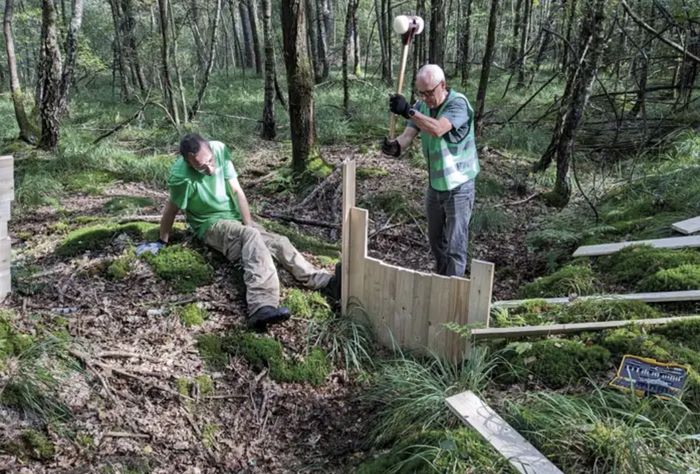 Arbeiter im Wald