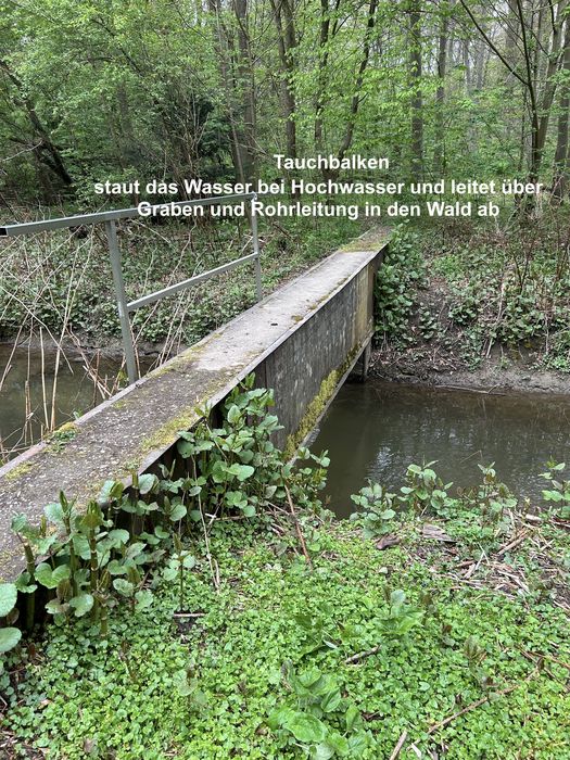 Staubalken für Hochwasser