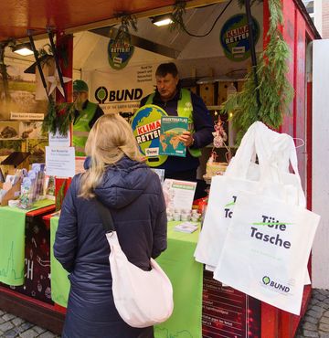 Betrieb am BUND Stand