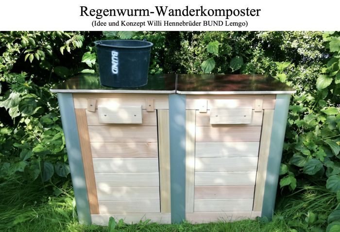 Holzboxen für Kompost