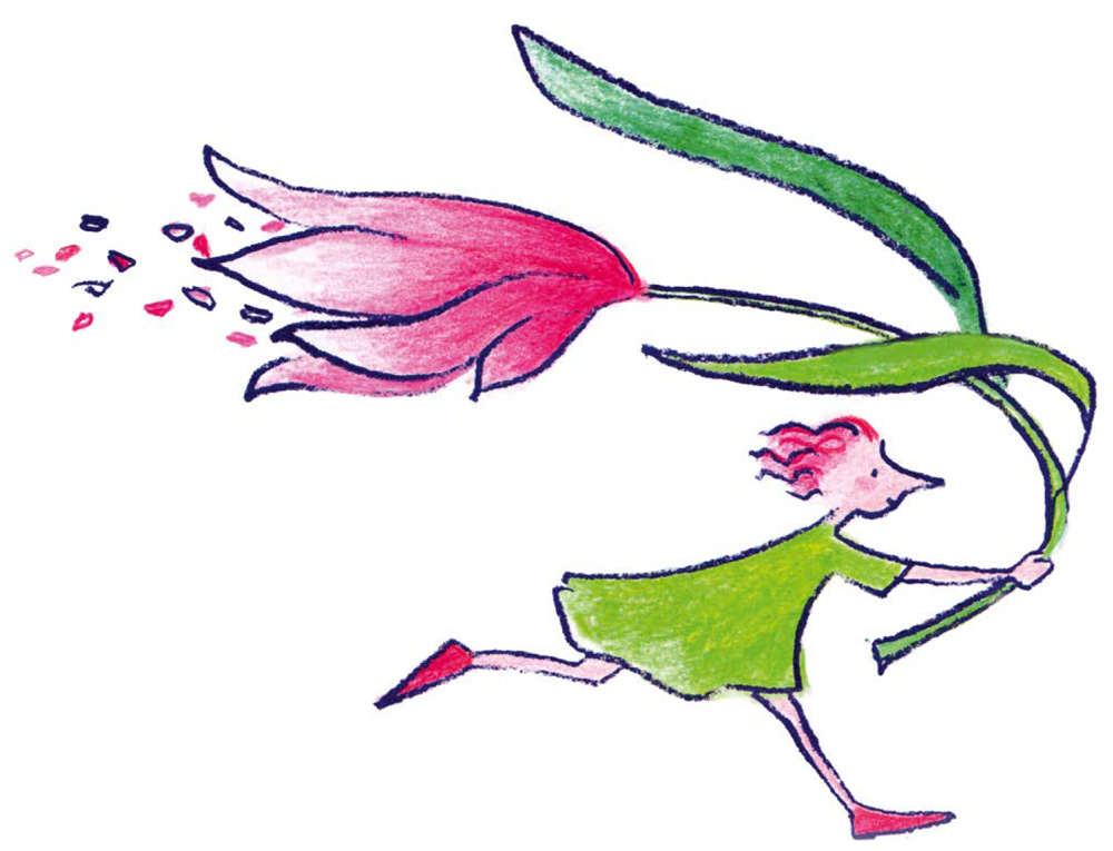 Mädchen mit Blume